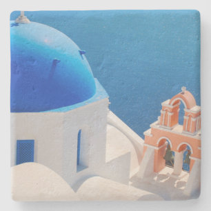 Greek Island Santorini Stone Coaster