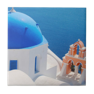 Greek Island Santorini Tile