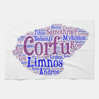 Greek Islands Kitchen Towel