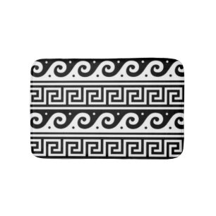 Greek Key Bath Mat