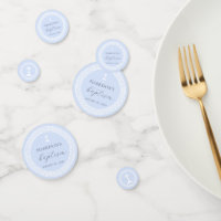 Greek Key Blue Baptism