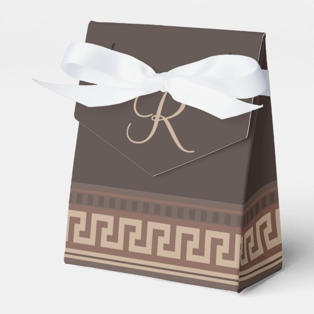 Greek key border favor box (Front Side)