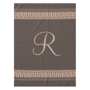 Greek key border tablecloth