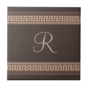 Greek key border tile