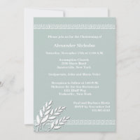 Greek Key Borders (Choose Your Colour) Invitation
