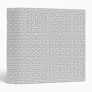 Greek Key Design Binder