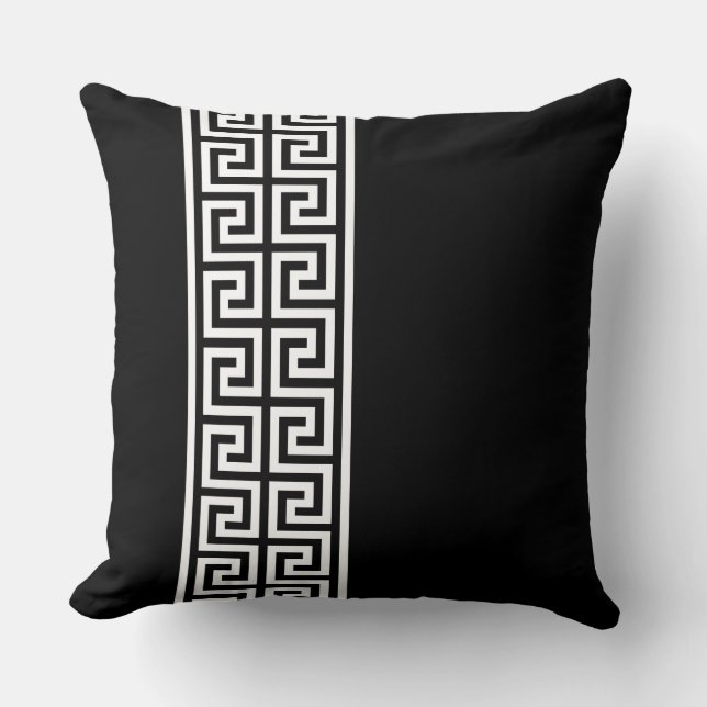 Greek Key Design Throw Pillow (Front)
