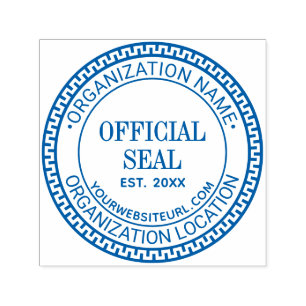 Greek Key Generic Official Seal Name Loc URL Est Self-inking Stamp