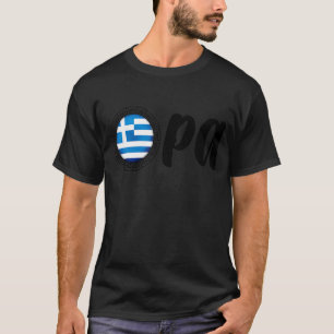 Greek Key Greek Pride Opa Hellas Greece Greek Flag T-Shirt
