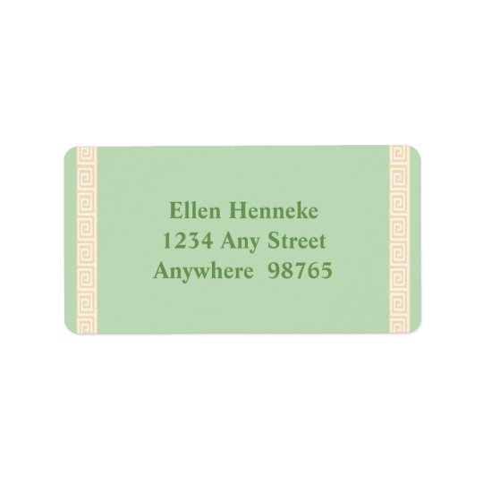 Greek Key Green