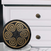 Greek Key Ornament - Black and Gold
