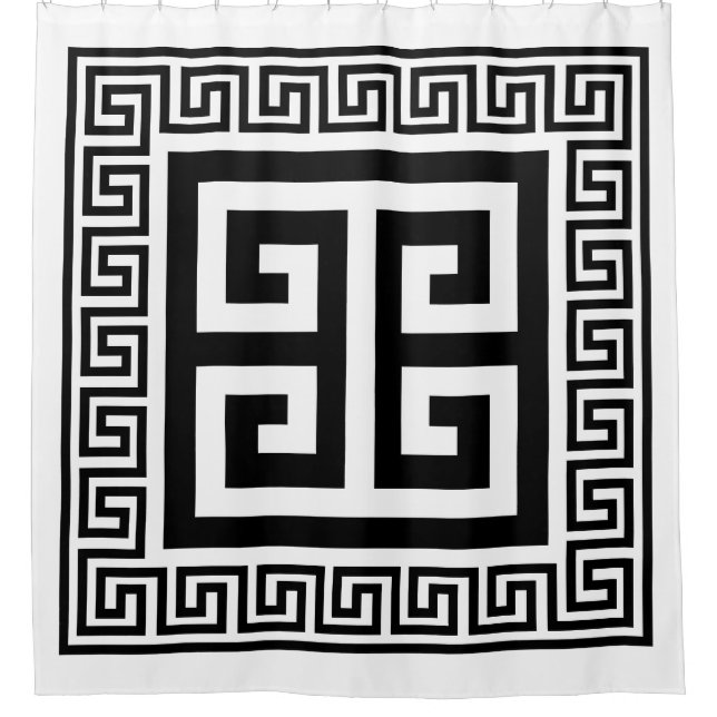 Greek Key Pattern Black Design (Front)