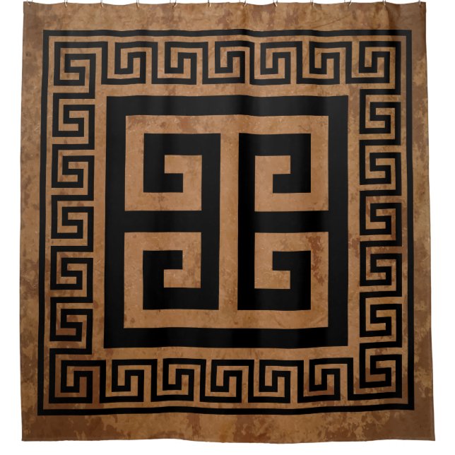 Greek Key Pattern Black Design (Front)