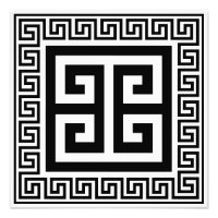 Greek Key Pattern Black Design
