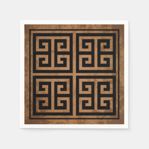 Greek Key Pattern Design Napkin
