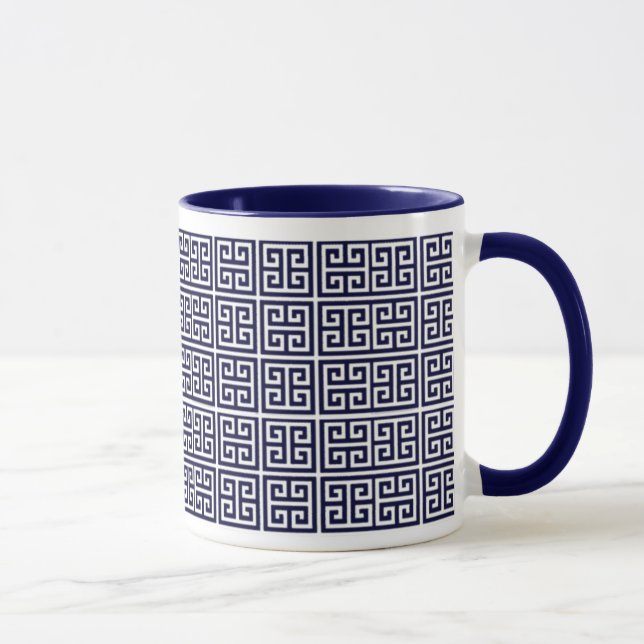 greek key pattern mug (Right)