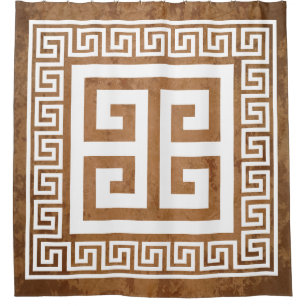 Greek Key Pattern White Design