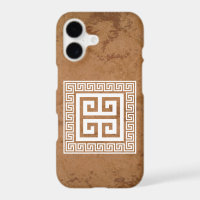 Greek Key Pattern White Design iPhone / iPad case