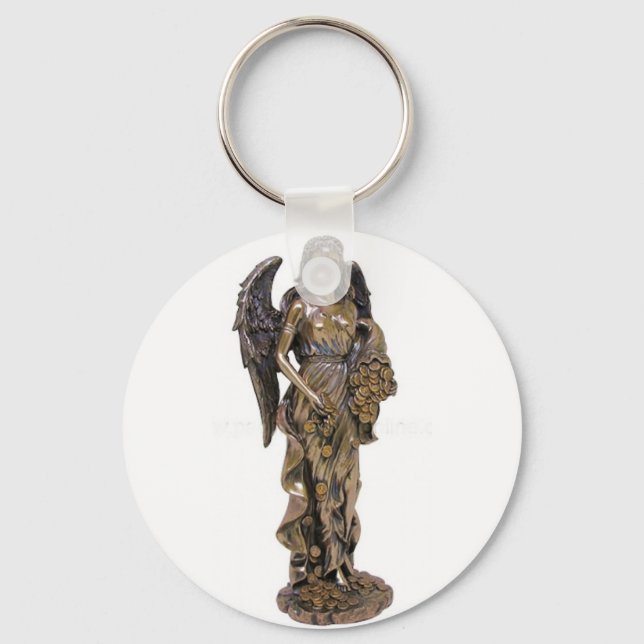 GREEK LADY FORTUNA STATUE KEYCHAIN (Front)