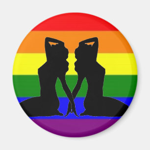 Greek Lesbian Pride Magnet