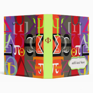 Greek life binder.. customize spine w/ ur sorority binder