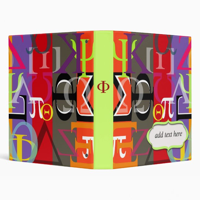 Greek life binder.. customize spine w/ ur sorority binder (Background)