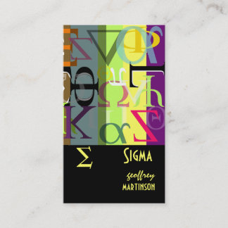 Greek life calling cards