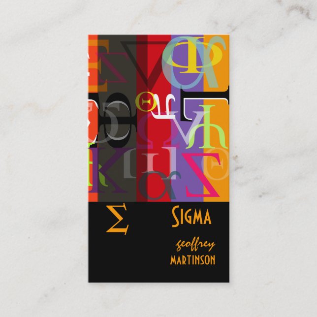 Greek life calling cards (Front)