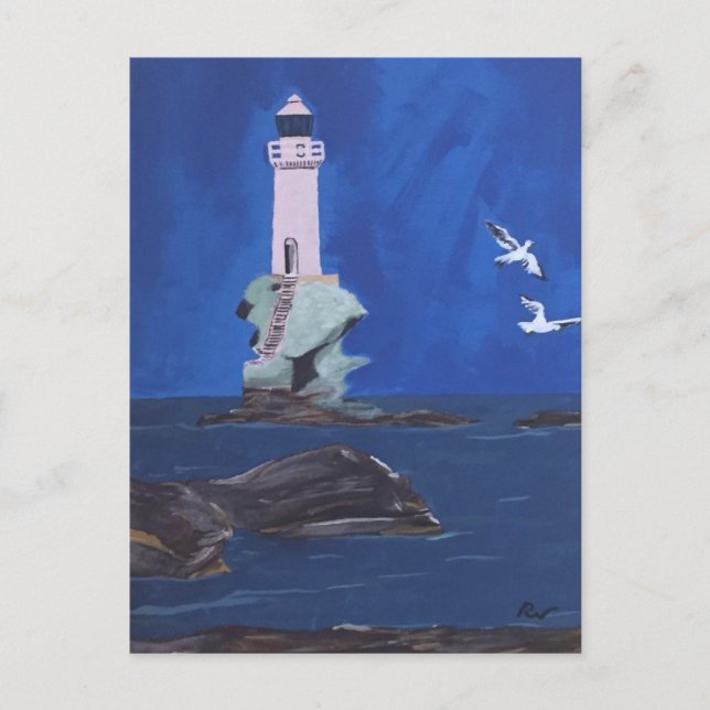 Greek Lighthouse Postcard (Front)