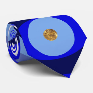 Greek Mati Mataki - Matiasma Evil Eye blues Tie