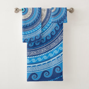 Greek Mati Mataki - Matiasma Evil Eye ornament #2 Bath Towel Set