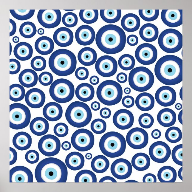 Greek Mati Mataki - Matiasma Evil Eye Pattern #1 Poster (Front)