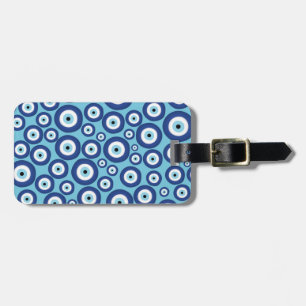 Greek Mati Mataki - Matiasma Evil Eye Pattern #2 Luggage Tag