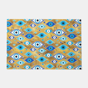 Greek Mati Mataki - Matiasma Evil Eye pattern Doormat