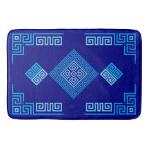 Greek Meander - Greek Key - Shades of blue