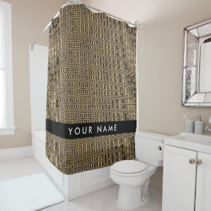 Greek Meander Key H Brown, Your Name, Personalize