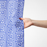 Greek Meander Key Squares Pattern Blue Scarf<br><div class="desc">Elegant,  stylish and sophisticated Greek pattern in blue and white colour. Modern and trendy gift,  perfect for the Mediterranean lover in your life.</div>