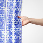 Greek Mediterranean Arabesque Pattern Blue Scarf<br><div class="desc">Elegant,  stylish and sophisticated Greek pattern in blue and white colour. Modern and trendy gift,  perfect for the Mediterranean lover in your life.</div>