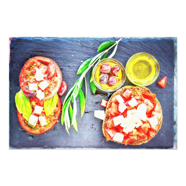 "Greek & Mediterranean Diet" Cute Photo. Buy Now Photo Print (Front)