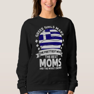 Greek Mom Greece Mothers Day Mama Greek American Sweatshirt