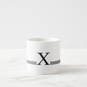 Greek Monogram Espresso Cup