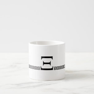 Greek Monogram Espresso Cup