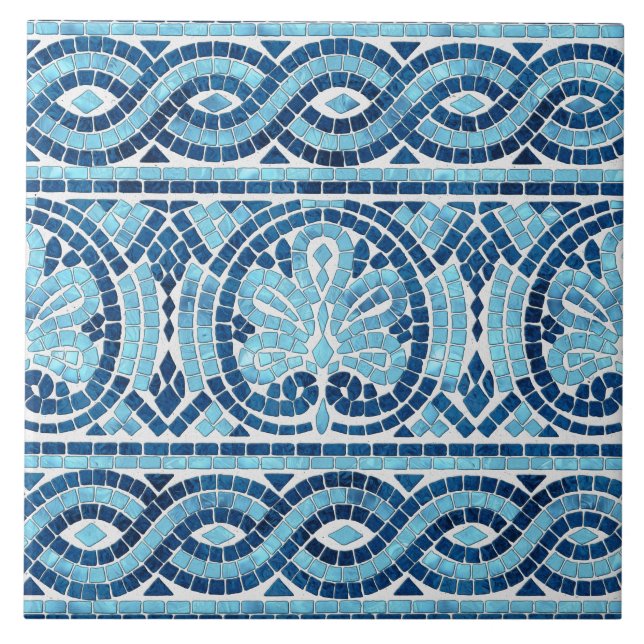 Greek Mosaic Tile Ornament (Front)