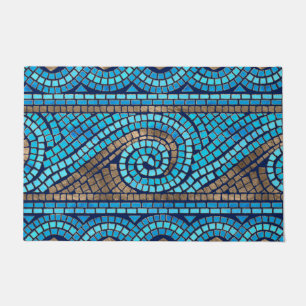 Greek Mosaic Tile Ornament Doormat