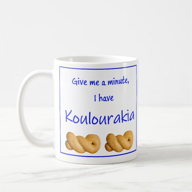 Greek Mug with Saying (Gauche)
