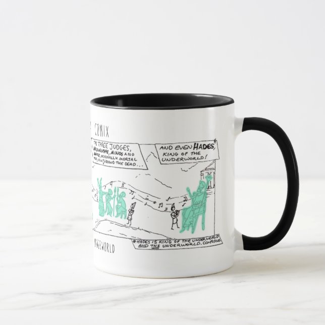 Greek Myth Comix Orpheus in the Underworld mug! Mug (Right)