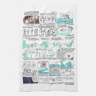 Greek Myth Comix Orpheus Tea Towel
