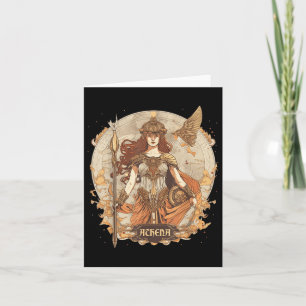 Greek Mythology_ Athena, Goddess Of Wisdom And War Card