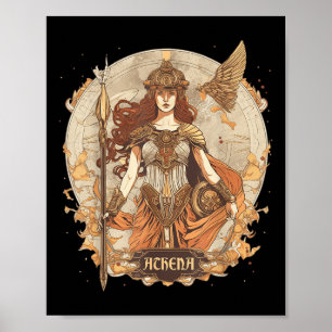 Greek Mythology_ Athena, Goddess Of Wisdom And War Poster
