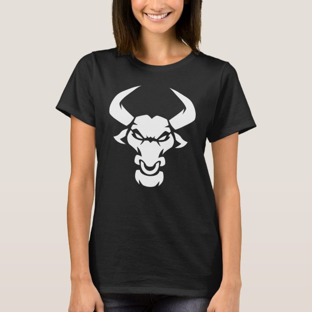 Greek Mythology Beast Minotaur, Part Man Part Bull T-Shirt (Front)